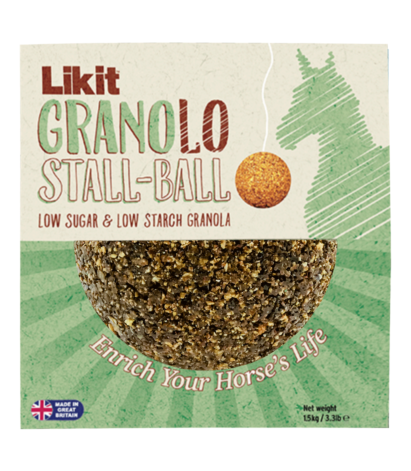 Boule de céréales Likit, moins de sucre, 1,6 kg