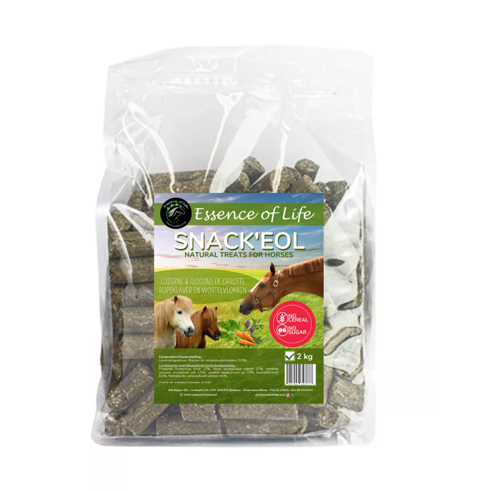 SNACK'EOL 2kg - Friandises Naturelles Pour Chevaux